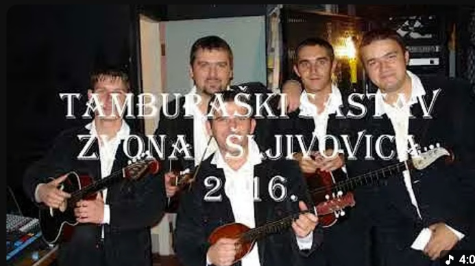 Fotografija tamburaškog sastava Zvona za pjesmu Šljivovica
